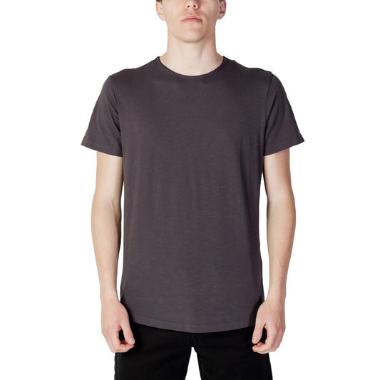 Jack Jones Gray Cotton Cotton T-Shirt