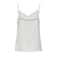 Jacqueline De Yong White Polyester Tank Top