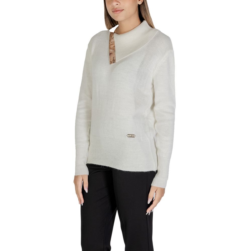 Alviero Martini Prima Classe White Viscose Sweater