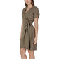 B.Young Green Viscose Dress