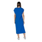 B.Young Blue Cotton Dress