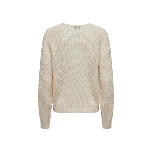 Jacqueline De Yong Cream Marabou Sweatshirt