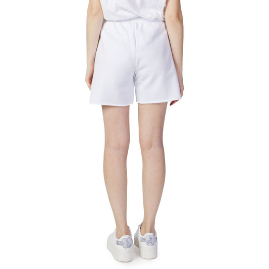 Blauer White Cotton Shorts
