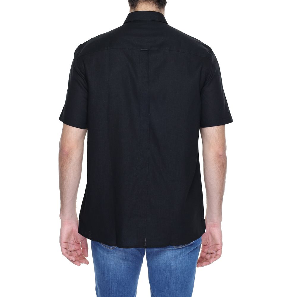 Antony Morato Black Linen Shirt