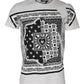 Dolce & Gabbana White Bandana Print Cotton Short Sleeves T-shirt