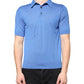Dolce & Gabbana Blue Cashmere Short Sleeves Men Polo T-shirt