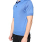 Dolce & Gabbana Blue Cashmere Short Sleeves Men Polo T-shirt