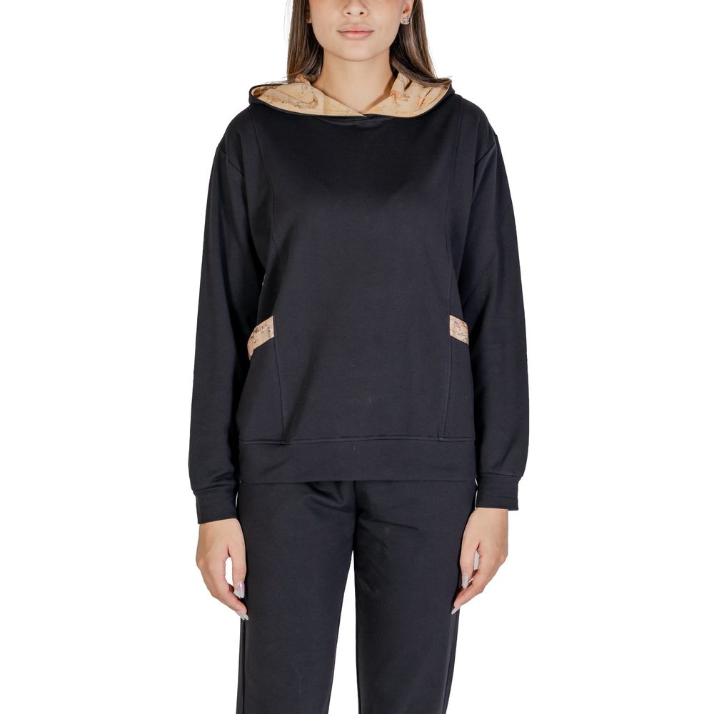 Alviero Martini Prima Classe Black Cotton Sweater