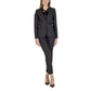 Sandro Ferrone Black Polyester Suits & Blazer