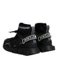 Dolce & Gabbana Black Sorrento Logo Men Sneakers Socks Shoes