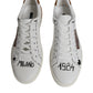 Dolce & Gabbana White Brown London Low Top Men Sneakers Shoes