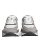 Versace Grey Leather Neoprene Chunky Low Top Squalo Sneakers Shoes