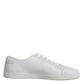 Dolce & Gabbana White Low Top Men Saint Tropez Sneakers Shoes