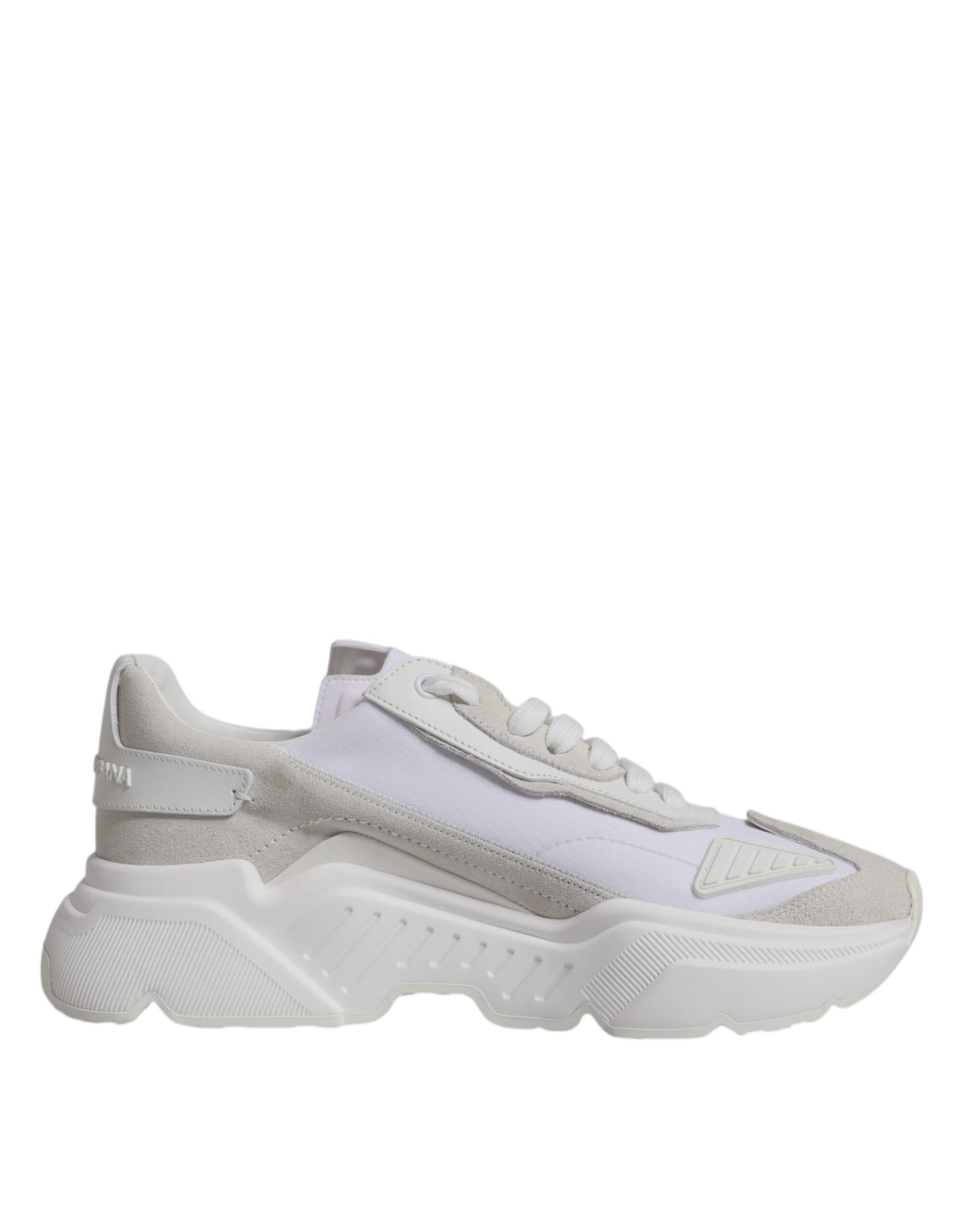 Dolce & Gabbana White Leather Daymaster Low Top Sneakers Shoes