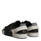 Dolce & Gabbana Black White Portofino Low Top Sneakers Shoes