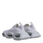 Dolce & Gabbana White Slip On Wave Low Top Men Sneakers Shoes