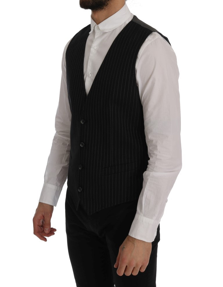 Dolce & Gabbana Sleek Striped Waistcoat Vest