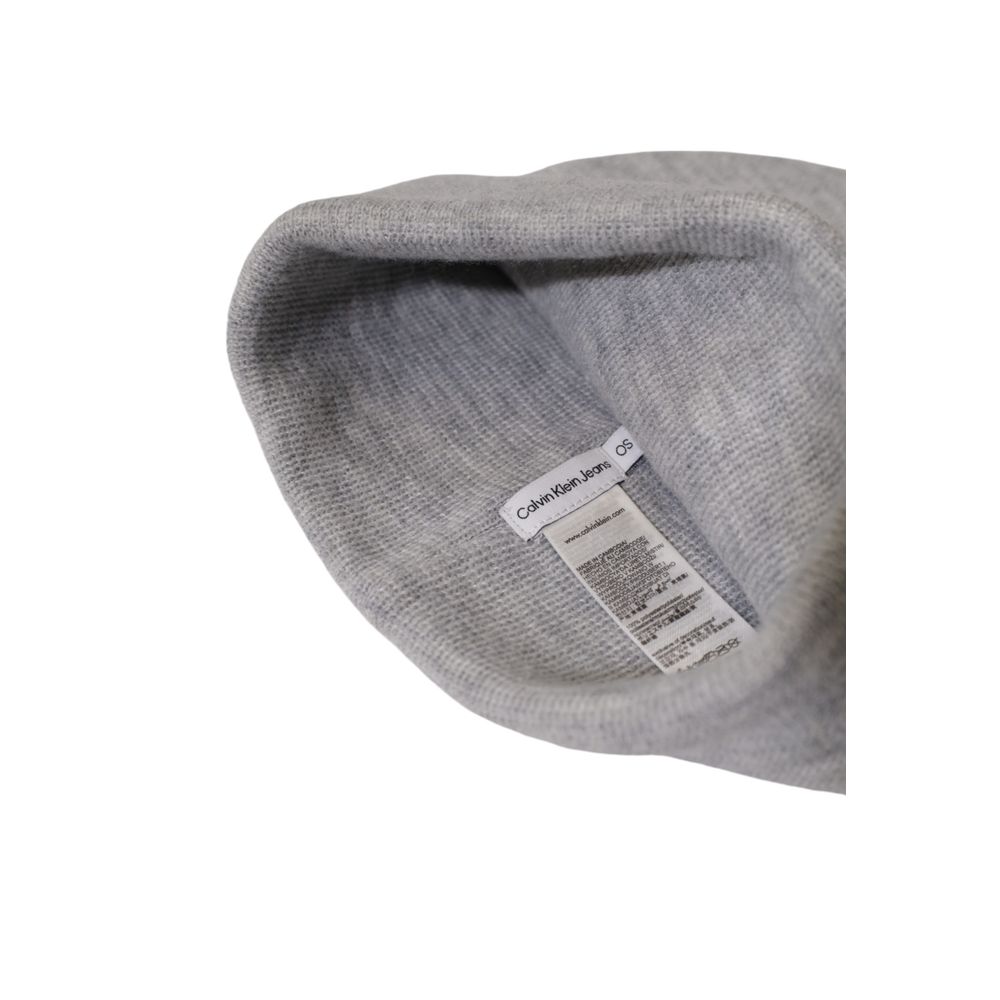 Calvin Klein Jeans Gray Recycled Polyester Hat