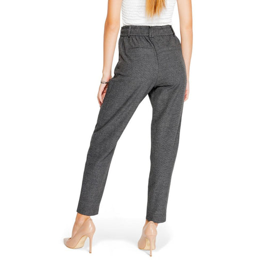 Only Gray Polyester Jeans & Pant