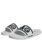 Dolce & Gabbana White Black Sandals Rubber Beachwear Shoes