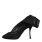 Dolce & Gabbana Black Silk Stretch Mesh Sock Boots Shoes