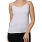 Fabiana Filippi White Spaghetti Strap Sleeveless Tank Top