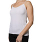 Fabiana Filippi White Spaghetti Strap Sleeveless Tank Top