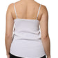 Fabiana Filippi White Spaghetti Strap Sleeveless Tank Top