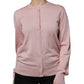 Dolce & Gabbana Pink Wool Knit Button Down Cardigan Sweater