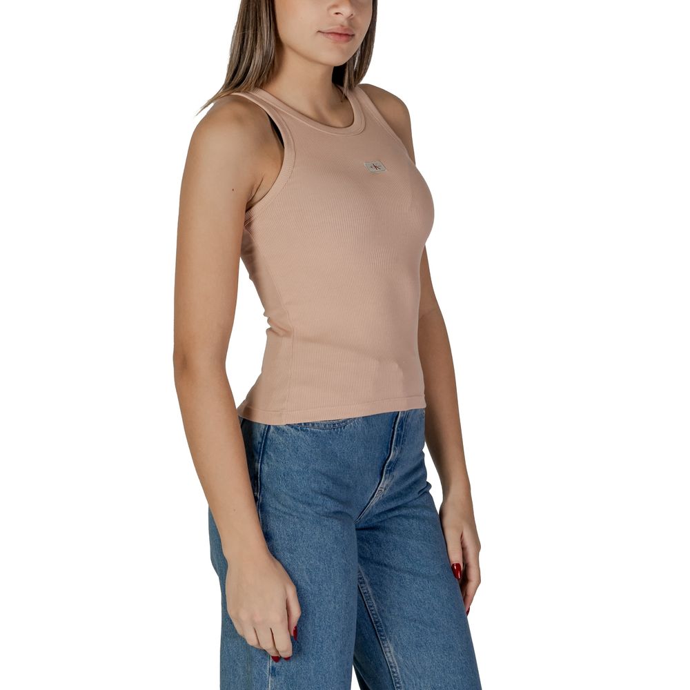 Calvin Klein Jeans Pink Cotton Tops & T-Shirt