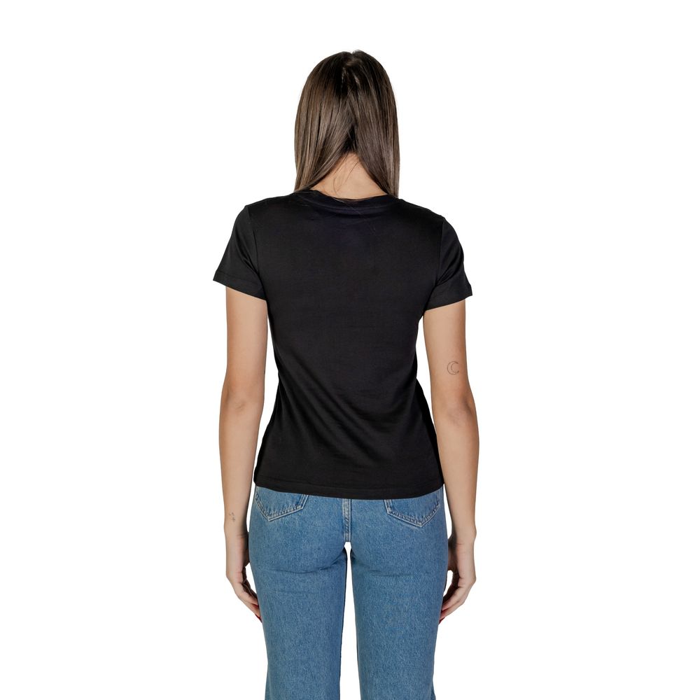 Calvin Klein Jeans Black Cotton Tops & T-Shirt