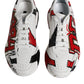 Dolce & Gabbana White Daymaster Hand Painted Sneakers Shoes