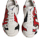 Dolce & Gabbana White Daymaster Hand Painted Sneakers Shoes