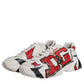 Dolce & Gabbana White Daymaster Hand Painted Sneakers Shoes