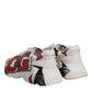 Dolce & Gabbana White Daymaster Hand Painted Sneakers Shoes