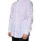 Dolce & Gabbana White Cotton Long Sleeve MARTINI Dress Shirt