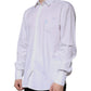 Dolce & Gabbana White Cotton Long Sleeve GOLD Dress Shirt
