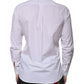 Dolce & Gabbana White Cotton Long Sleeve Formal Dress Shirt