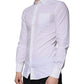 Dolce & Gabbana White Cotton Long Sleeve GOLD Dress Men Shirt