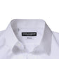 Dolce & Gabbana White Cotton Long Sleeve GOLD Dress Men Shirt