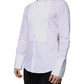 Dolce & Gabbana White Bib Cotton Poplin GOLD Men Formal Shirt