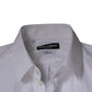Dolce & Gabbana White Bib Cotton Poplin GOLD Men Formal Shirt