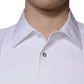 Dolce & Gabbana White Bib Cotton Poplin GOLD Men Formal Shirt