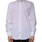 Dolce & Gabbana White Cotton Slim Fit MARTINI Dress Shirt