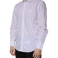 Dolce & Gabbana White Cotton Slim Fit MARTINI Men Dress Shirt