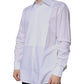Dolce & Gabbana White Bib Cotton Poplin GOLD Formal Shirt