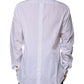 Dolce & Gabbana White Logo Cotton Slim Fit GOLD Dress Shirt