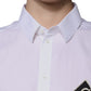 Dolce & Gabbana White Logo Cotton Slim Fit GOLD Dress Shirt