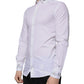 Dolce & Gabbana White Cotton Logo Formal Men GOLD Dress Shirt