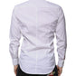 Dolce & Gabbana White Cotton Blend Formal MARTINI Shirt